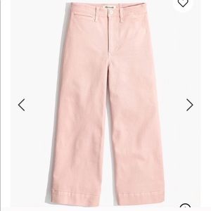 Madewell Soft Pink Wide-Leg Jeans